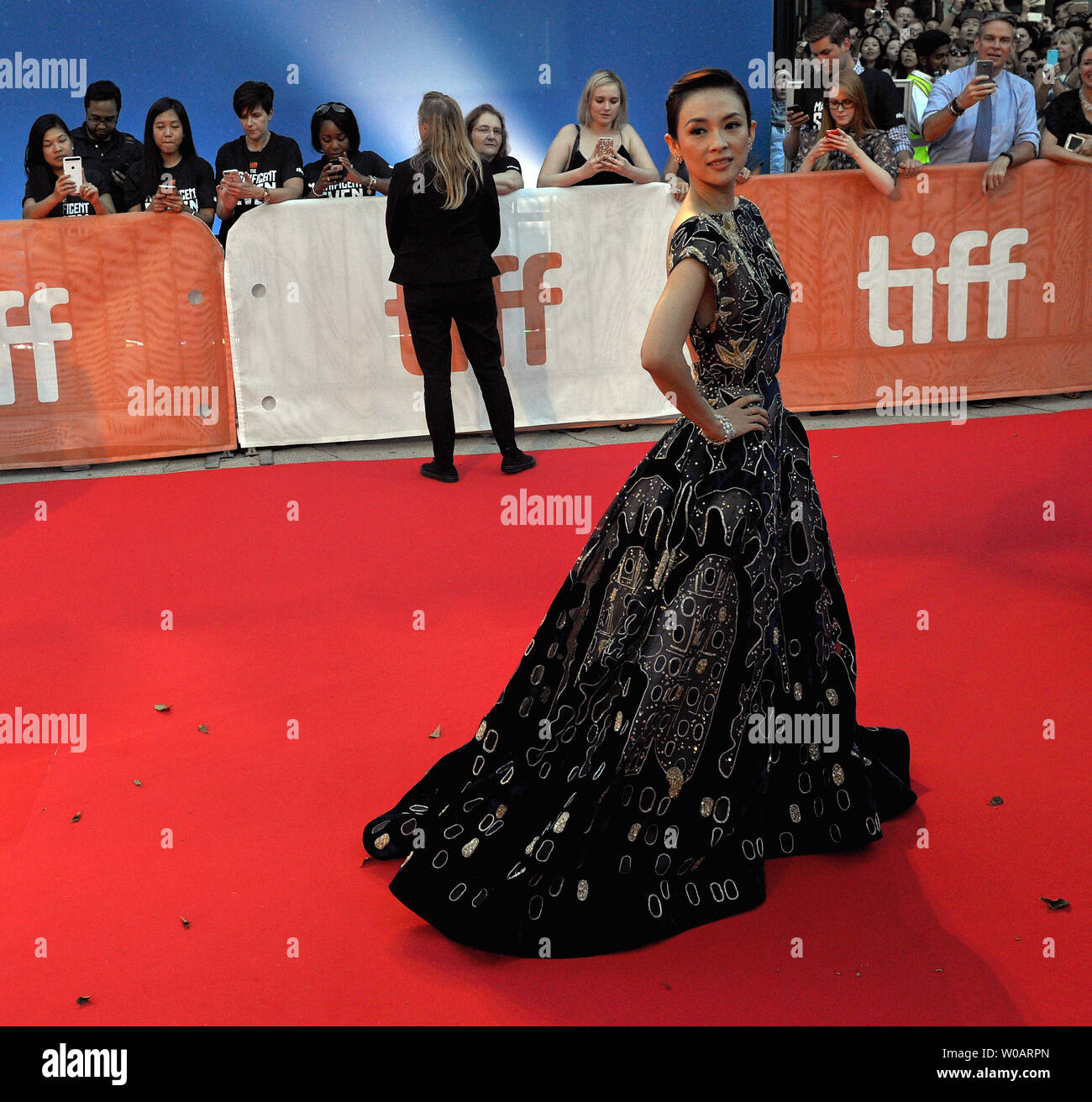 Actress and TIFF jury member Zhang Ziyi arrives at the world premiere of 'The Magnificent Seven' at Roy Thomson Hall on opening night of the Toronto International Film Festival in Toronto, Canada on September 8, 2016. Photo by Christine Chew/UPI Stock Photo