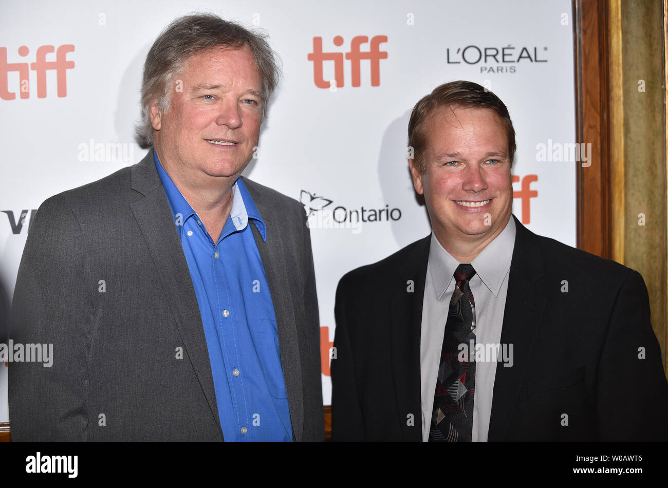 Rick and Mark Armstrong (R), the sons of astronaut Neil Armstrong ...