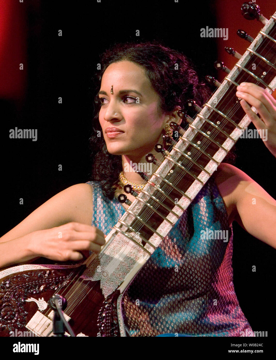 Ravi Shankar, together with his 23-year-old daughter Anoushka, perform ...