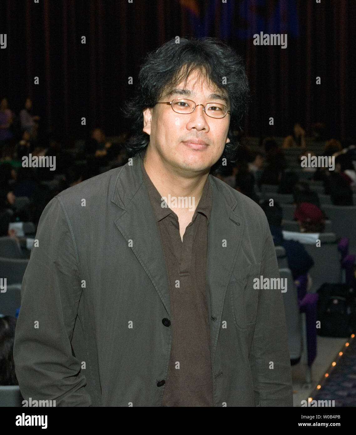 South Korean director Bong Joon-Ho arrives for the opening of his film 'The Host' at the 2006 Vancouver International Film Festival (VIFF) in Vancouver, British Columbia, September 30, 2006. The film is a blockbuster in South Korea  with an estimated one in four people having seen it there. (UPI Photo/Heinz Ruckemann) Stock Photo