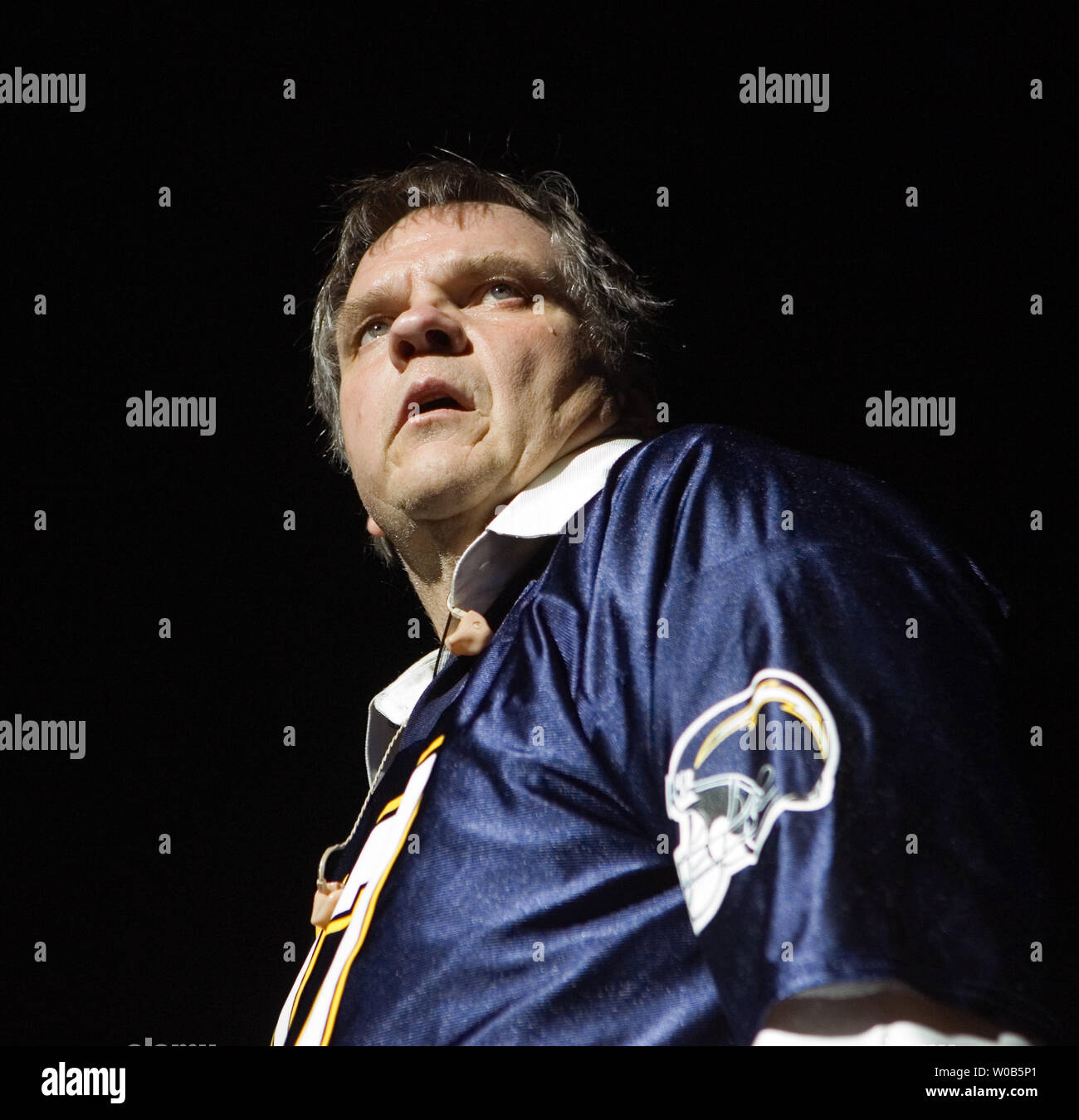 Actor and singer Meatloaf (Marvin Aday) performs at the Pacific Coliseum in Vancouver, British Columbia on March 2, 2007.  (UPI Photo/Heinz Ruckemann) Stock Photo