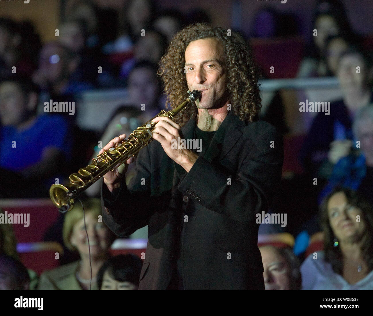Kenny G performs in concert to a full house at the River Rock Casino near Vancouver, British