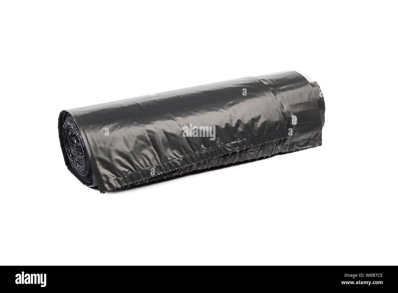 roll of plastic garbage bags isolated on white background Stock Photo ...