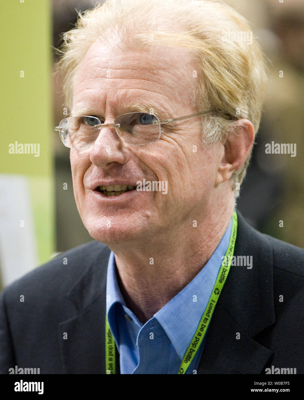 Actor and activist Ed Begley Jr. signs copies of his new book "Living Like Ed: A Guide to the Eco-Friendly Life" after giving a talk about simple everyday things he's done which are environmentally friendly as well as economical at the inaugural Green Living Show at BC Place in Vancouver, British Columbia on March 1, 2008. The show runs through the weekend.  (UPI Photo / Heinz Ruckemann) Stock Photo