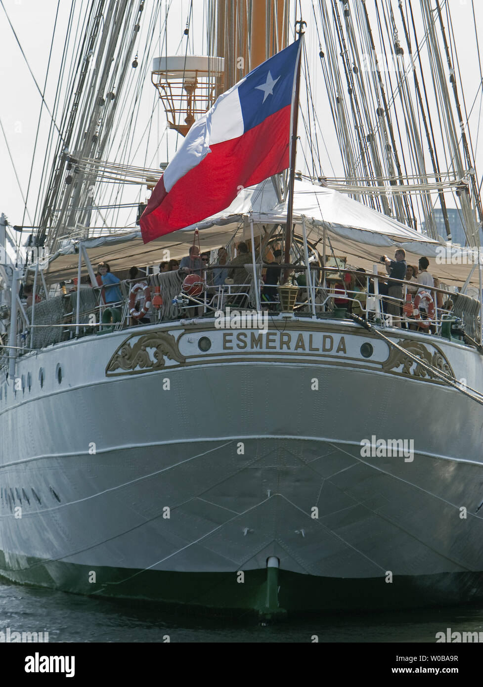 The world's second tallest and longest sailing ship the Esmeralda a
