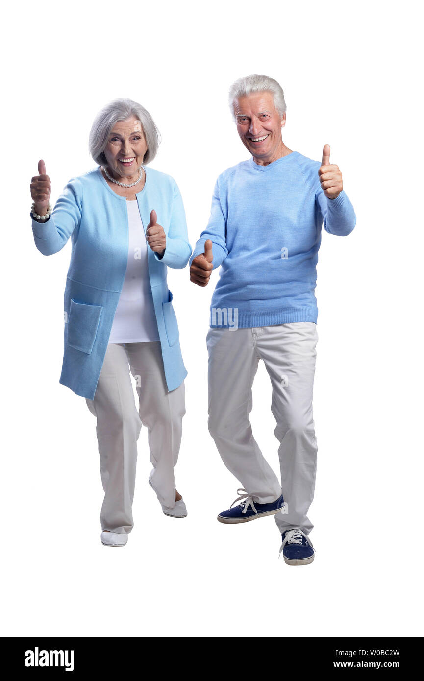 Thumbs up old man romantic hi-res stock photography and images - Alamy
