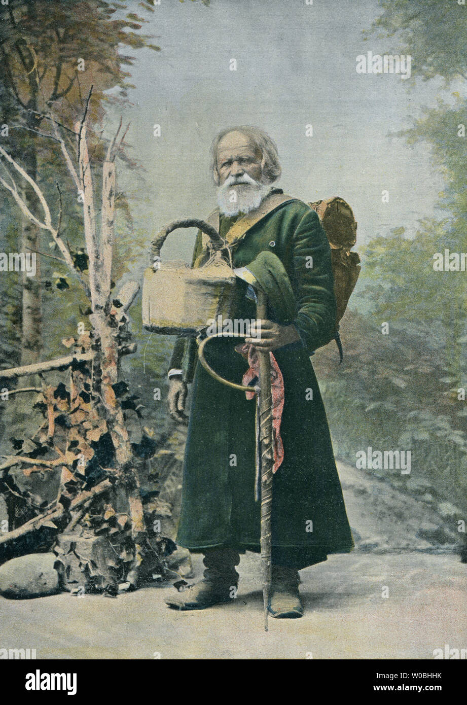 pilgrim,russian orthodox Stock Photo