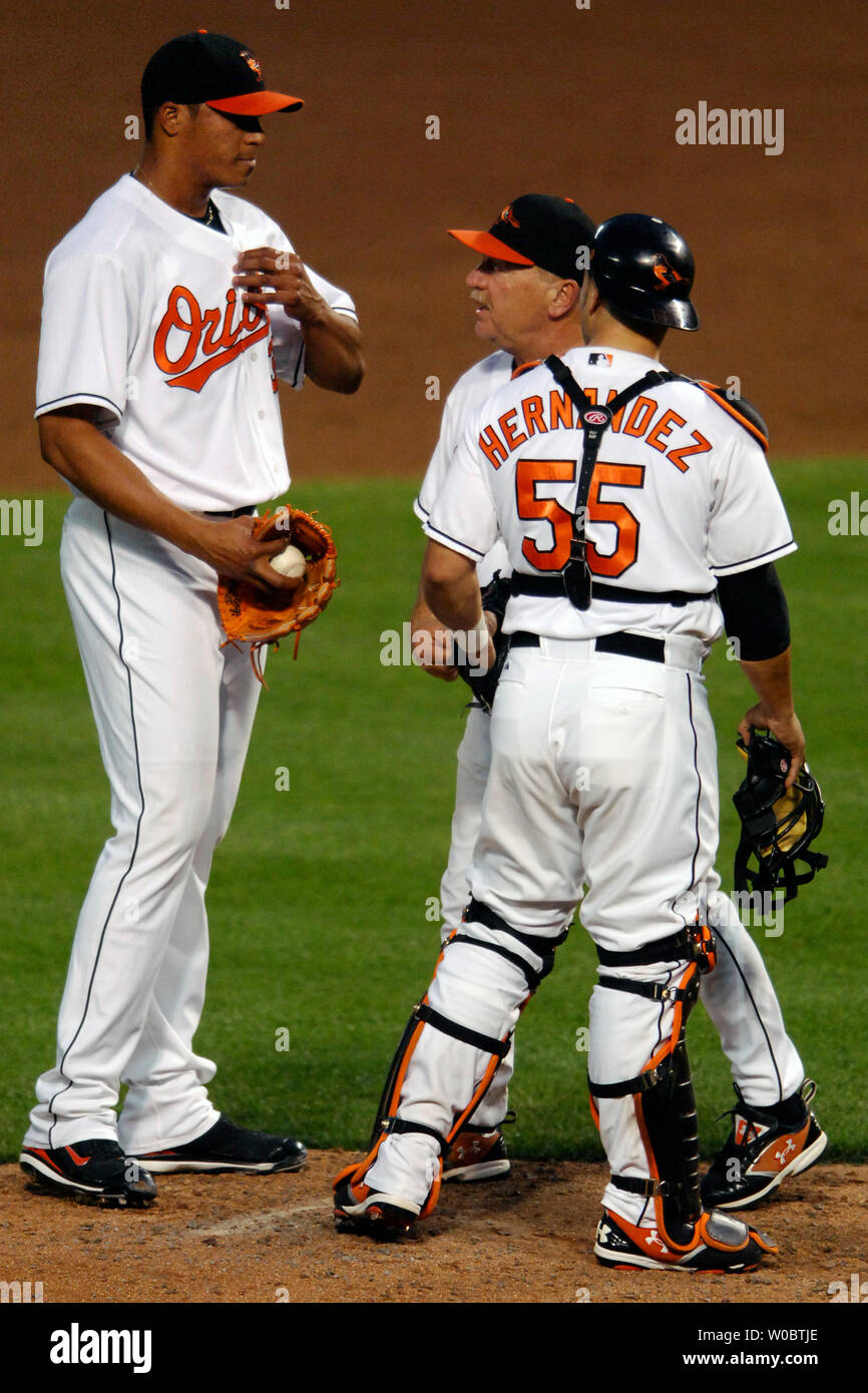Baltimore orioles catcher ramon hernandez hires stock photography and