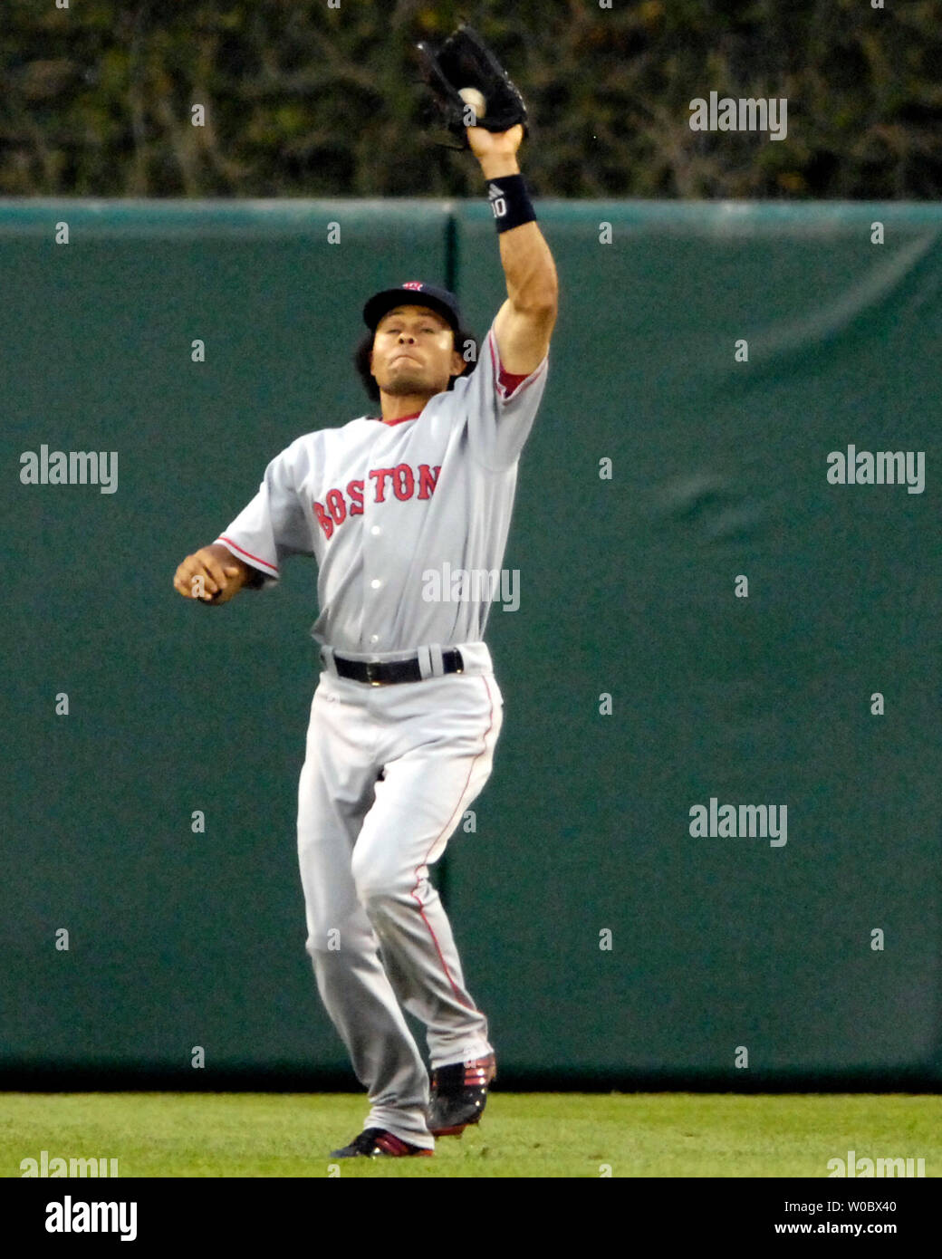 The Boston Red Sox' Kevin Millar hit a 3-run home run in the fifth inning  against San Francisco Giants pitcher Jerome Williams to put his team ahead  during an interleague game, Friday