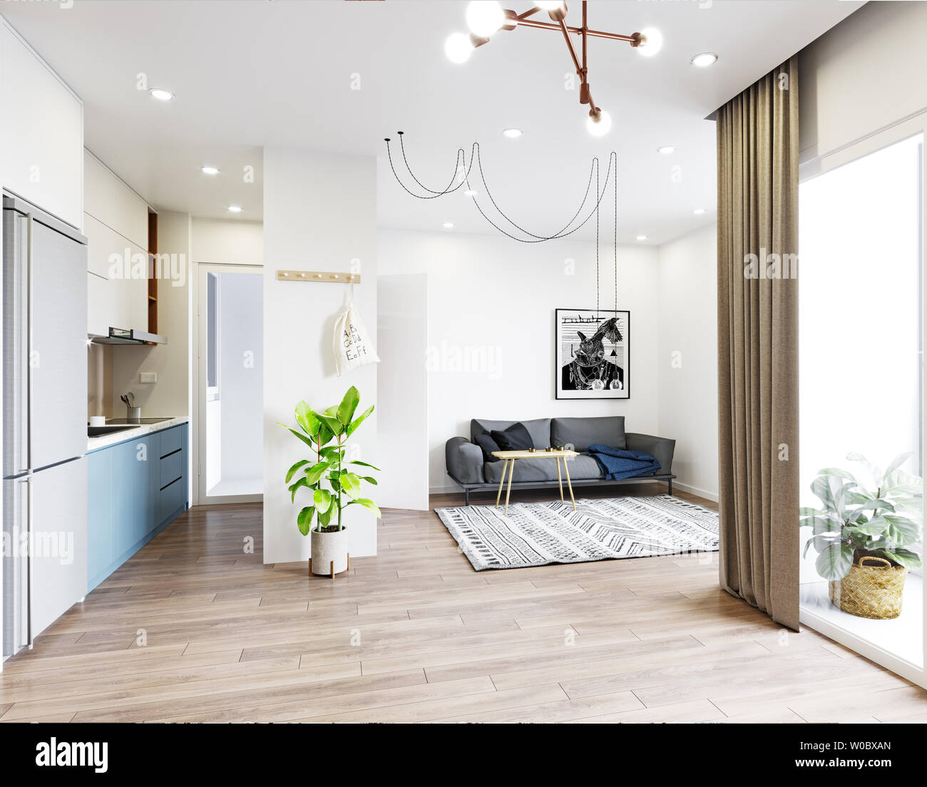 Mockup wall plant table closet hi-res stock photography and images - Alamy