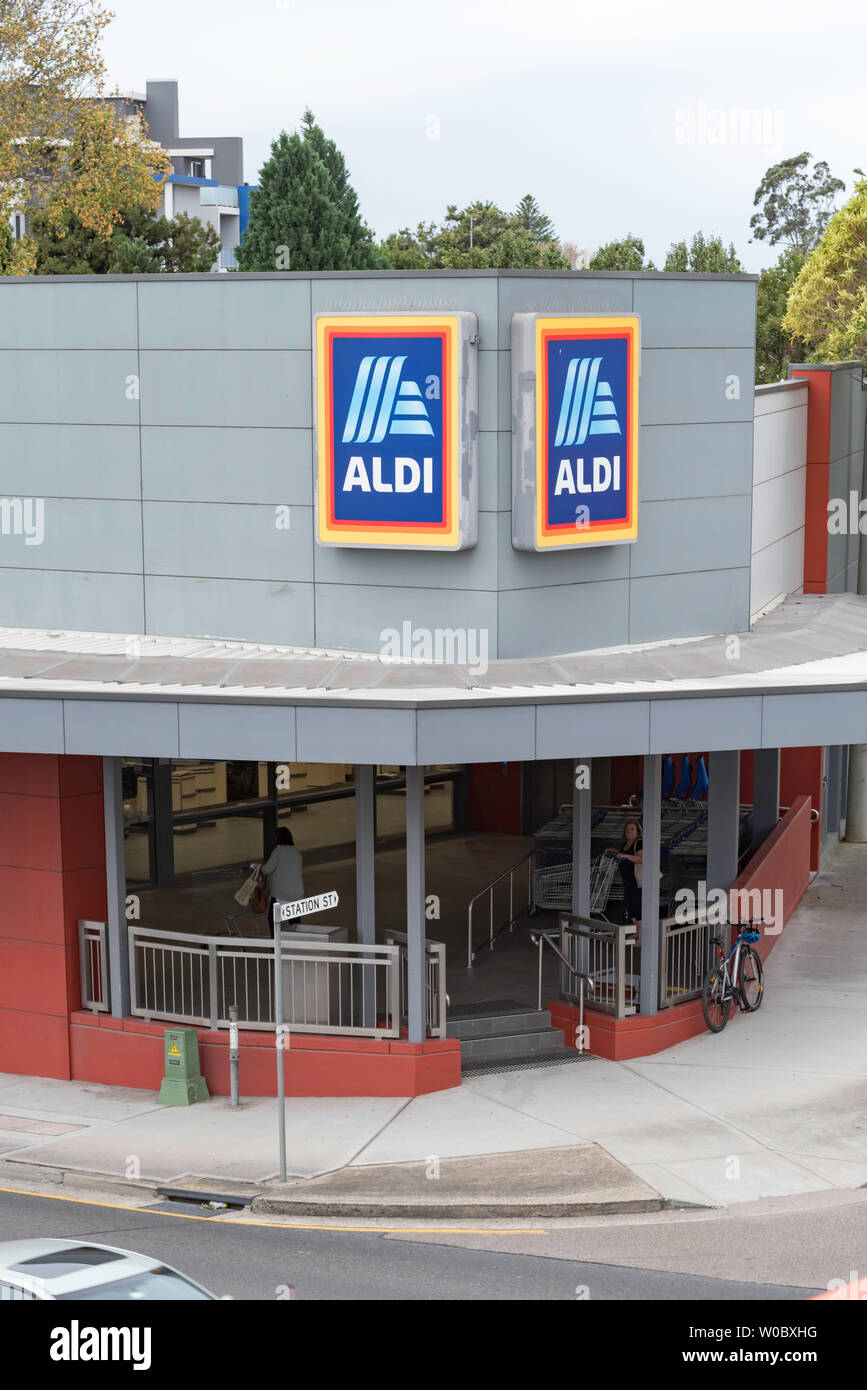 Aldi Supermarket Sydney High Resolution Stock Photography and Images