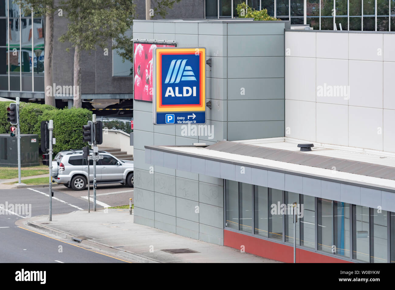 Aldi Supermarket In Australia High Resolution Stock Photography and