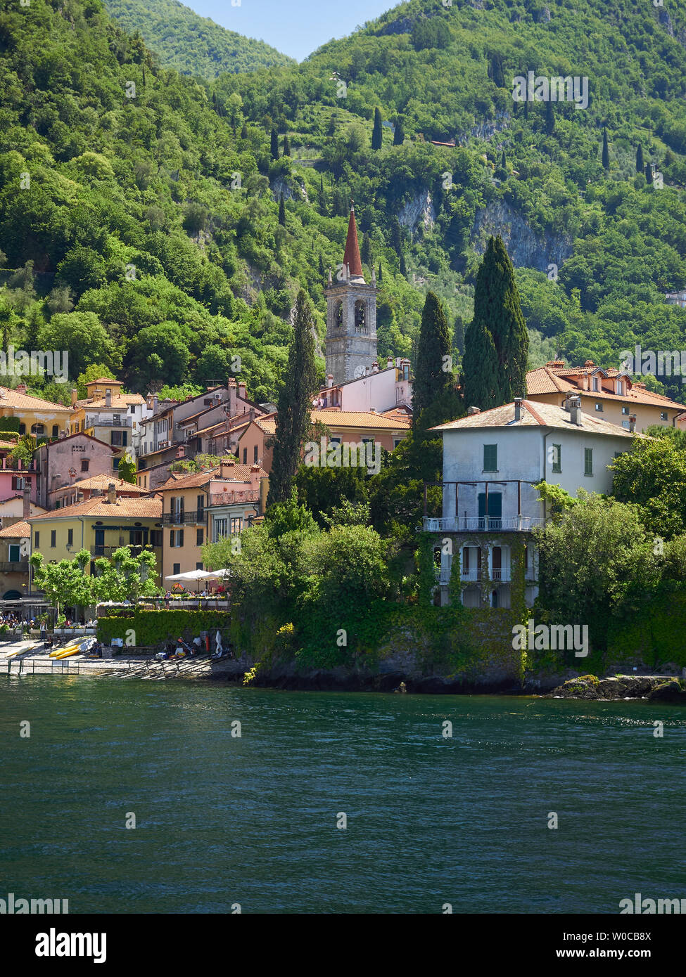 View of Varenna on the shores of Como Lake, Italy Stock Photo