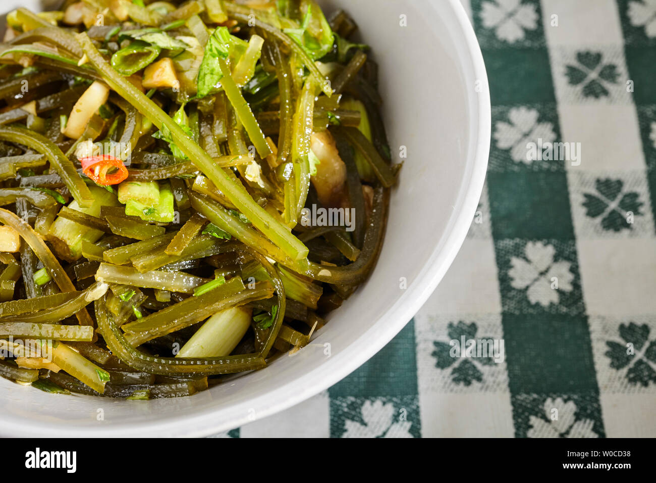 Seaweed Salad, a classic Chinese cold dish Stock Photo