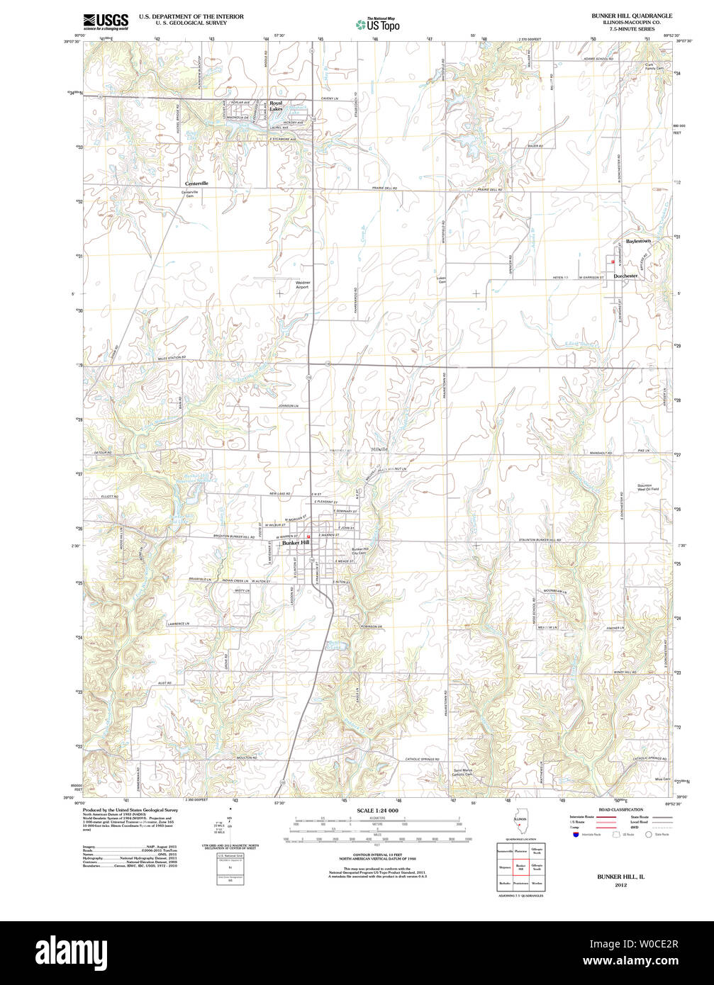 Map of bunker hill hires stock photography and images Alamy