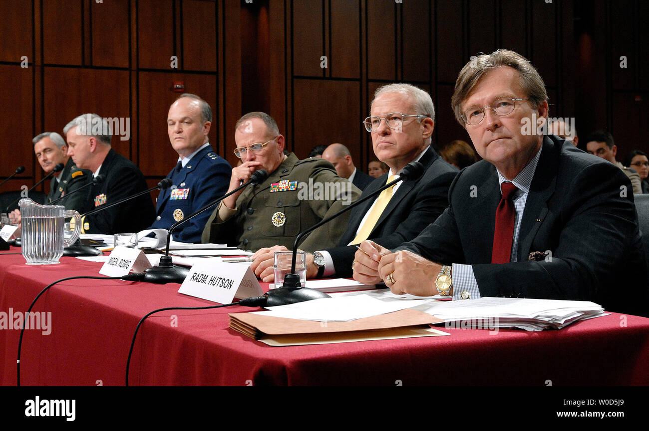 From left to right, Judge Advocate General of the Army Maj. Gen. Scott