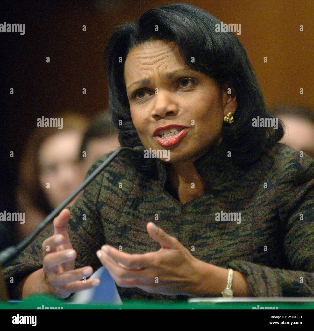 Jill Rice State Senate Secretary of State Condoleezza Rice testifies before a Senate Foreign ...