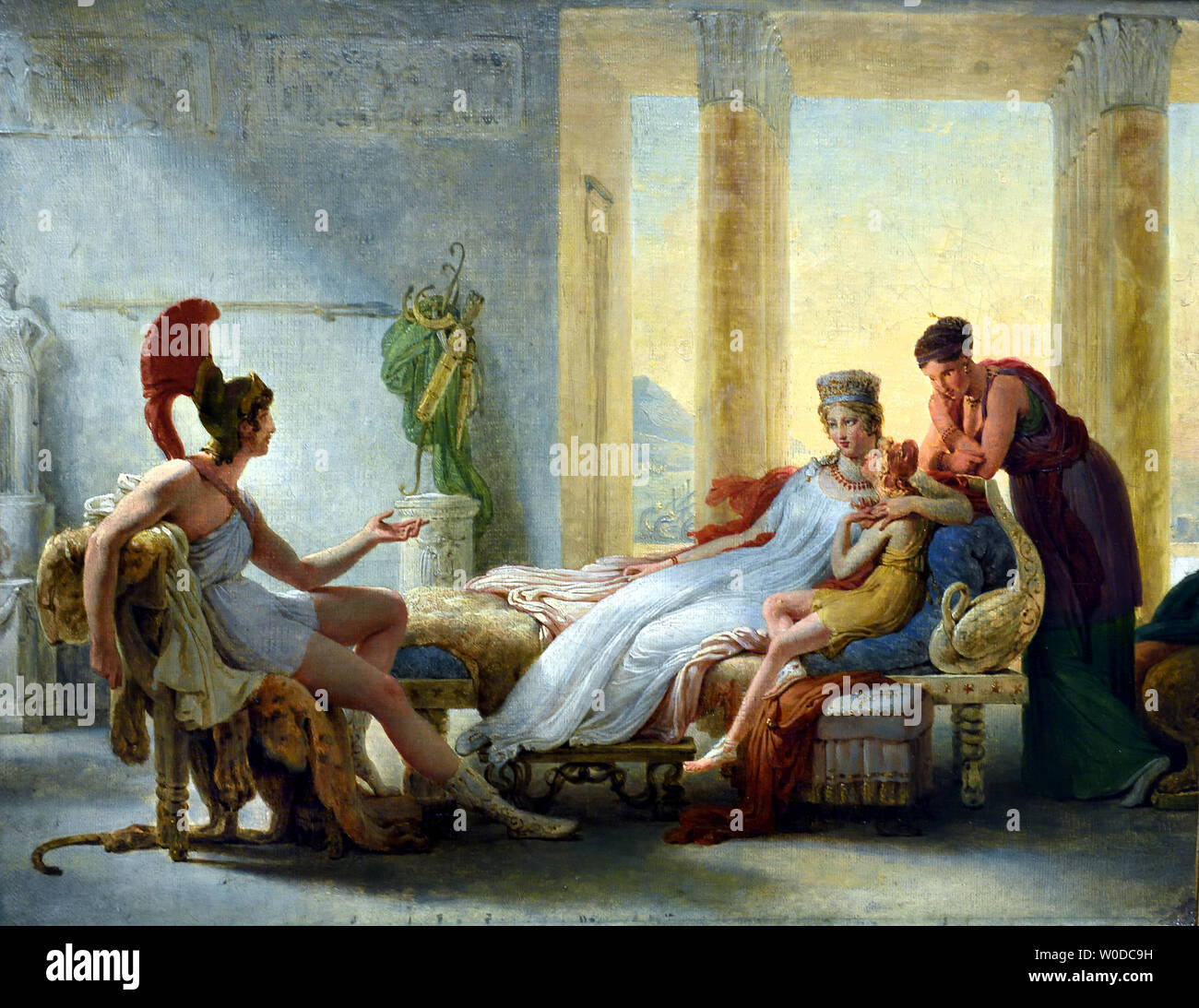 Enee et Didon - Dido and Aeneas 1815 by Pierre Narcisse, baron Guerin  1774 -1833 France French ( Aeneas telling Dido the misfortunes of the city of Troy 1815 ) Stock Photo