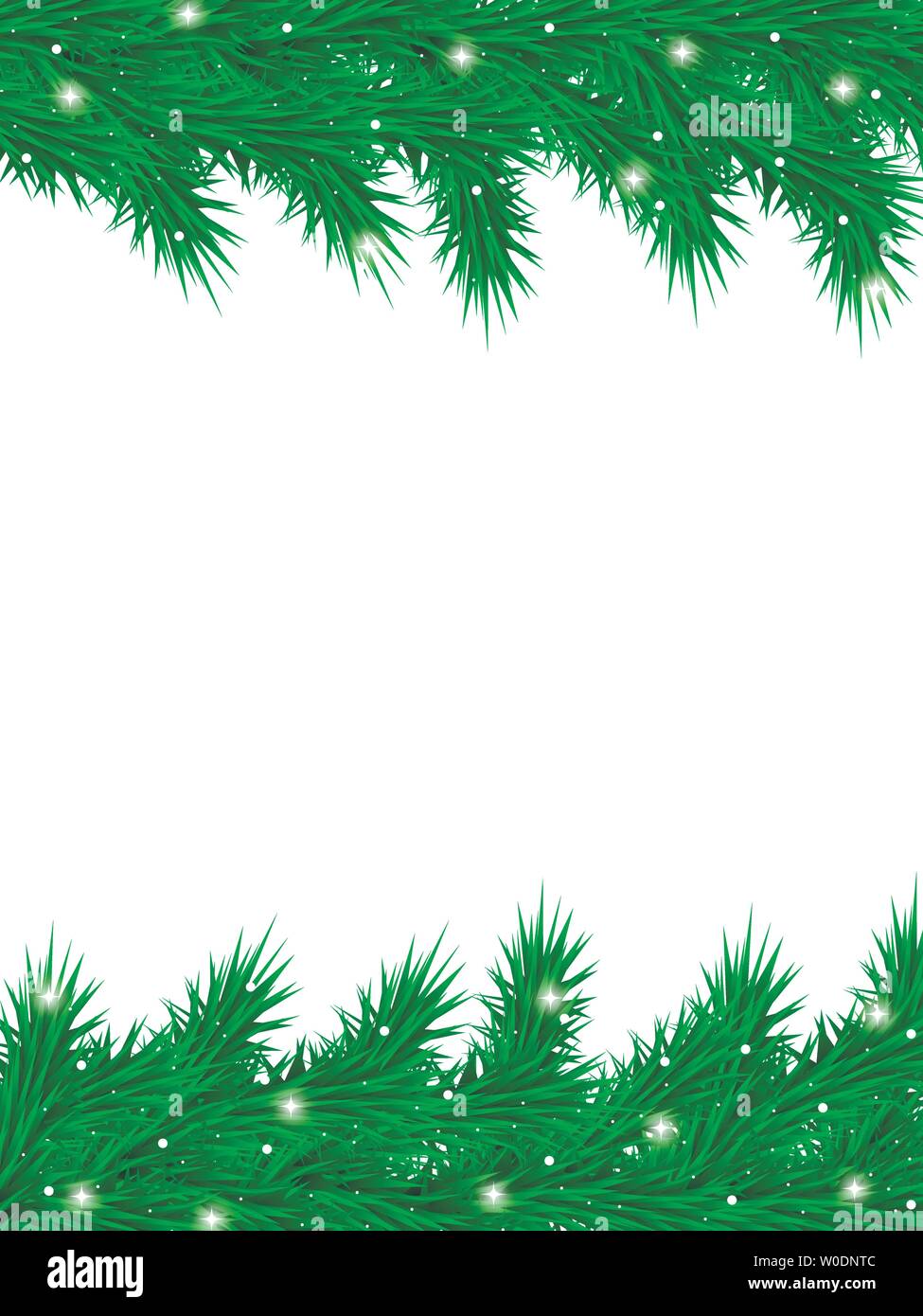 christmas background with christmas tree branches vector Stock Vector ...