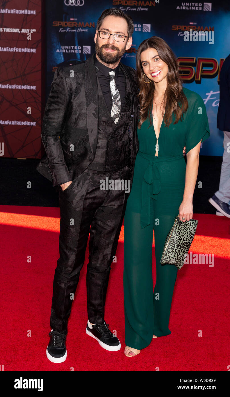 Los Angeles, CA June 26, 2019 Martin Starr and Kristin Batalucco