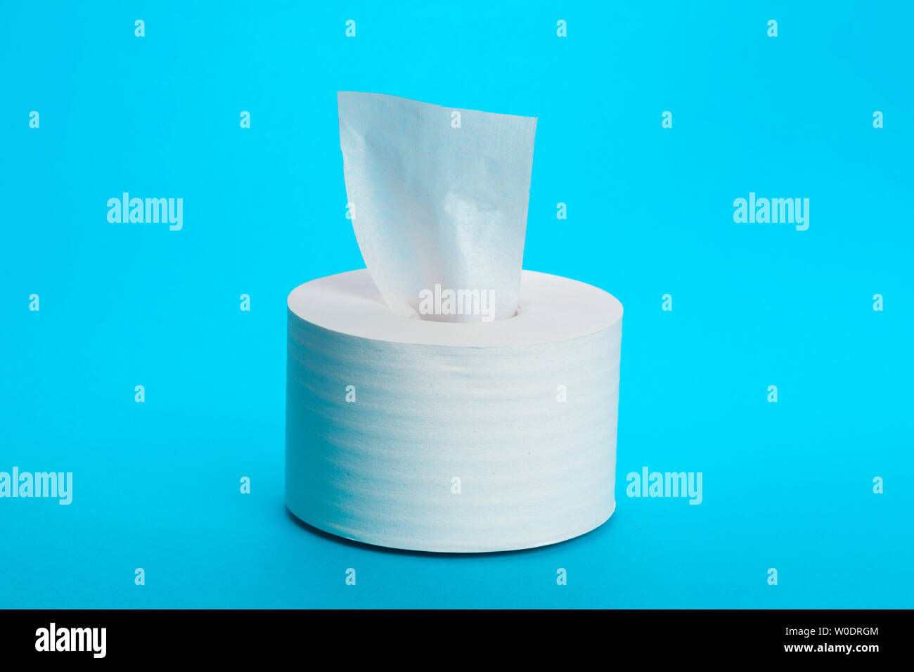 Toilet paper unrolling Stock Photo Alamy