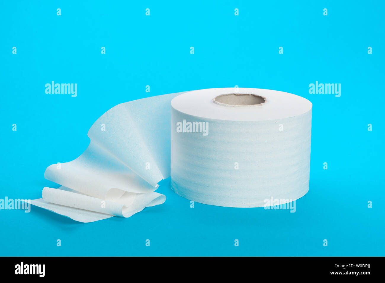 Toilet paper unrolling Stock Photo Alamy