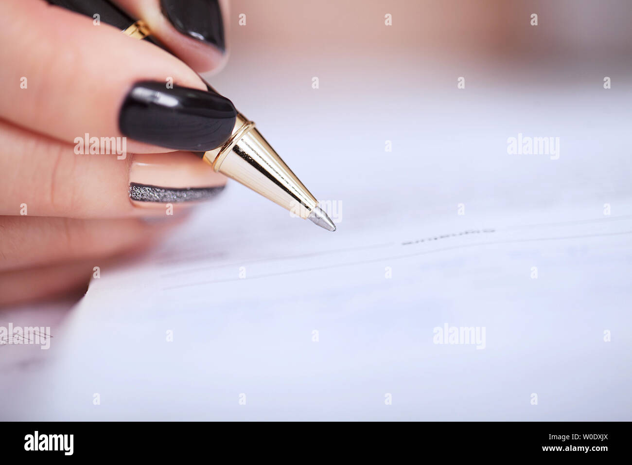 Hand Handwriting Application High Resolution Stock Photography and ...