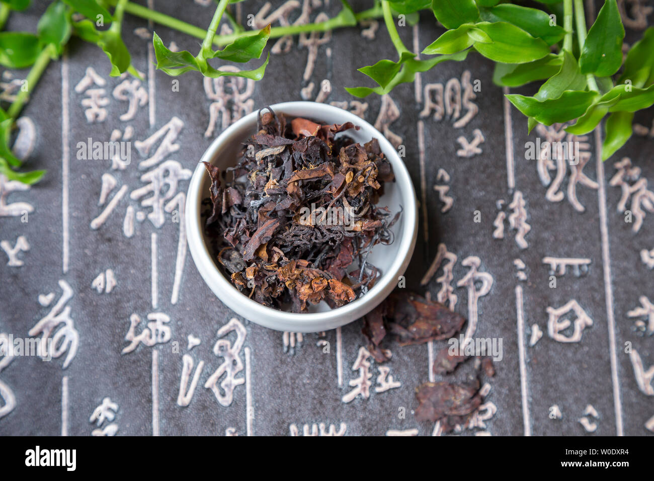 Closeup seaweed on traditional Chinese medicine Stock Photo Alamy