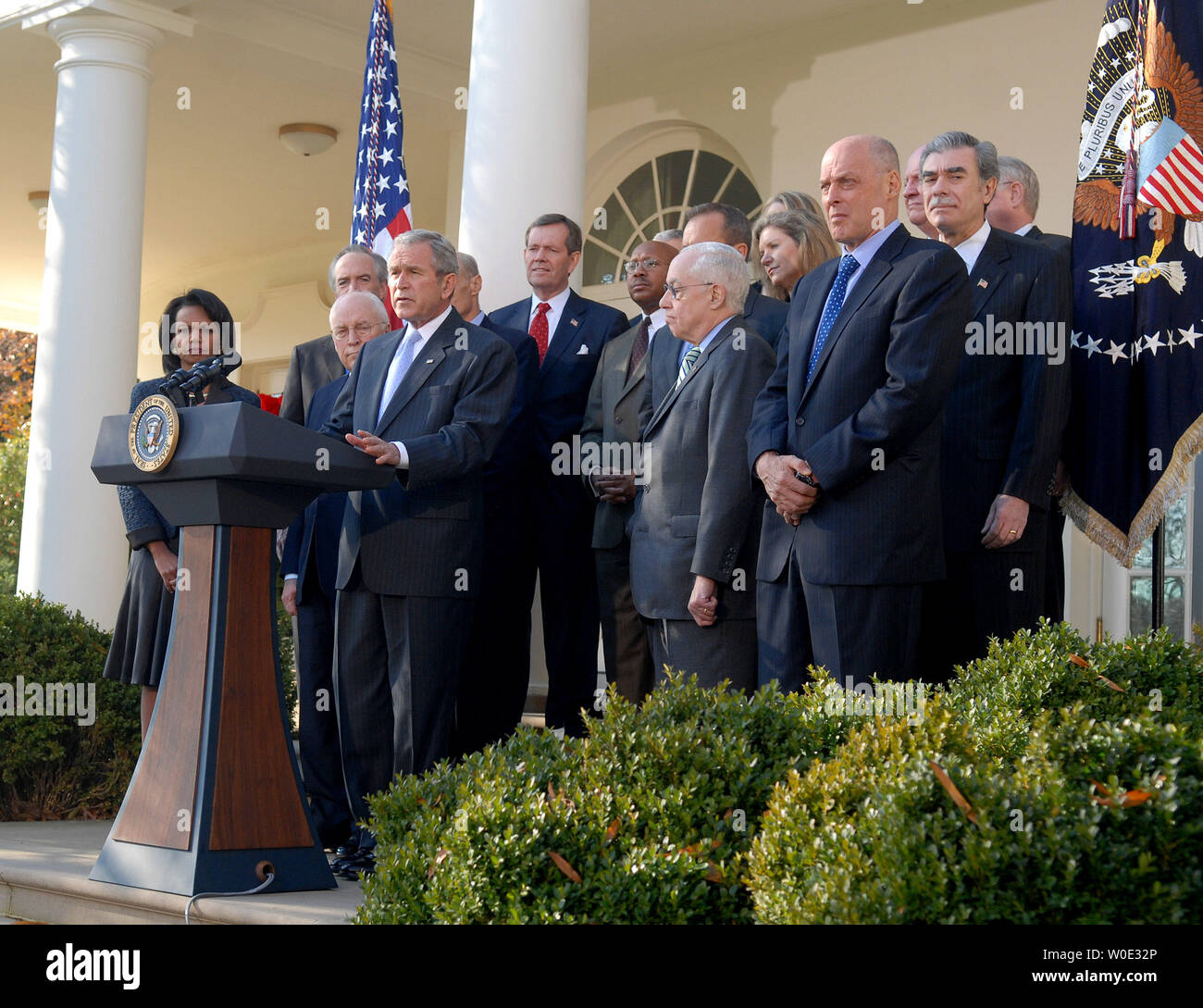 George W Bush Cabinet Members Stock Photos George W Bush Cabinet