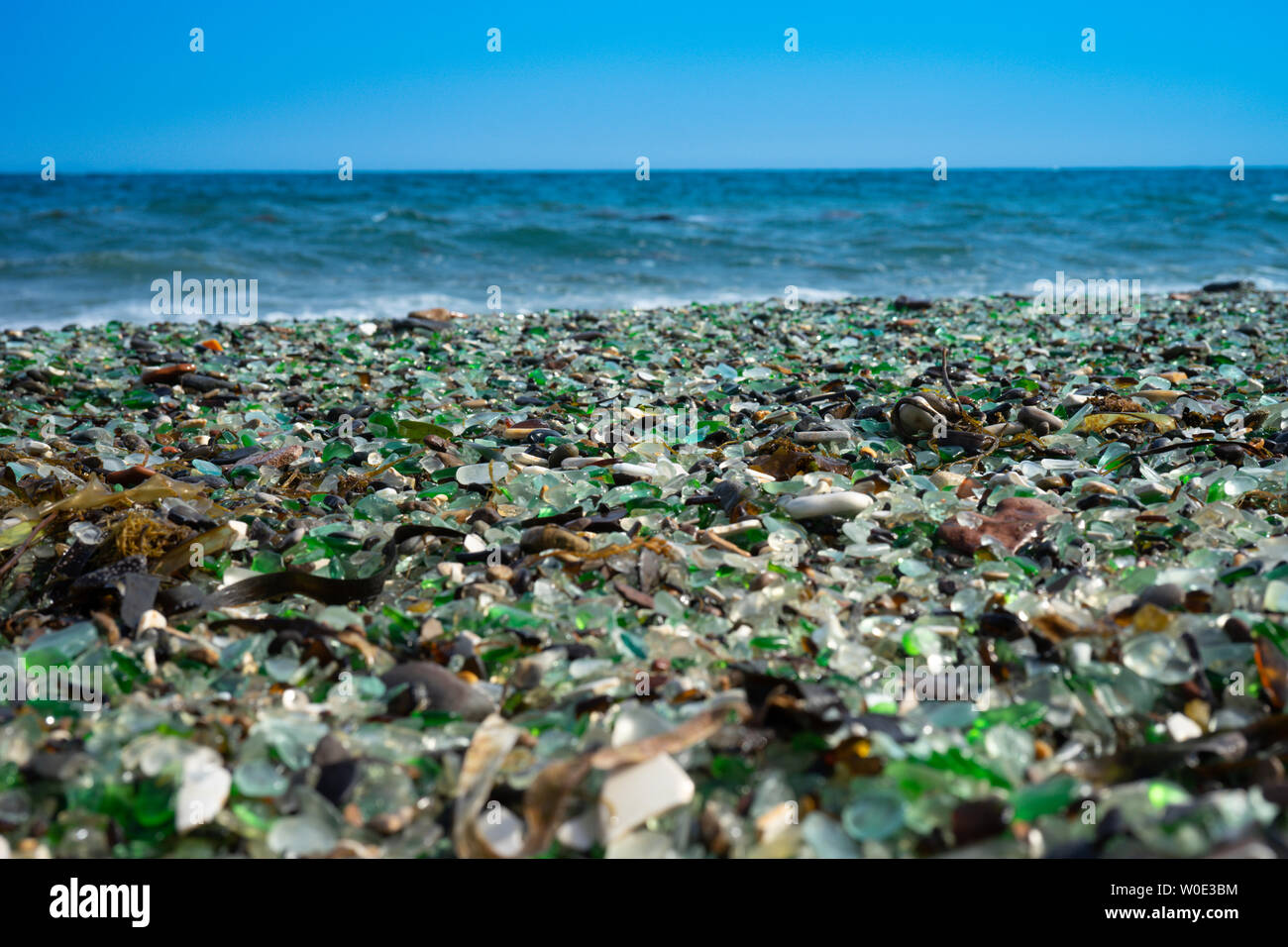 Natural background of sea glass Stock Photo - Alamy
