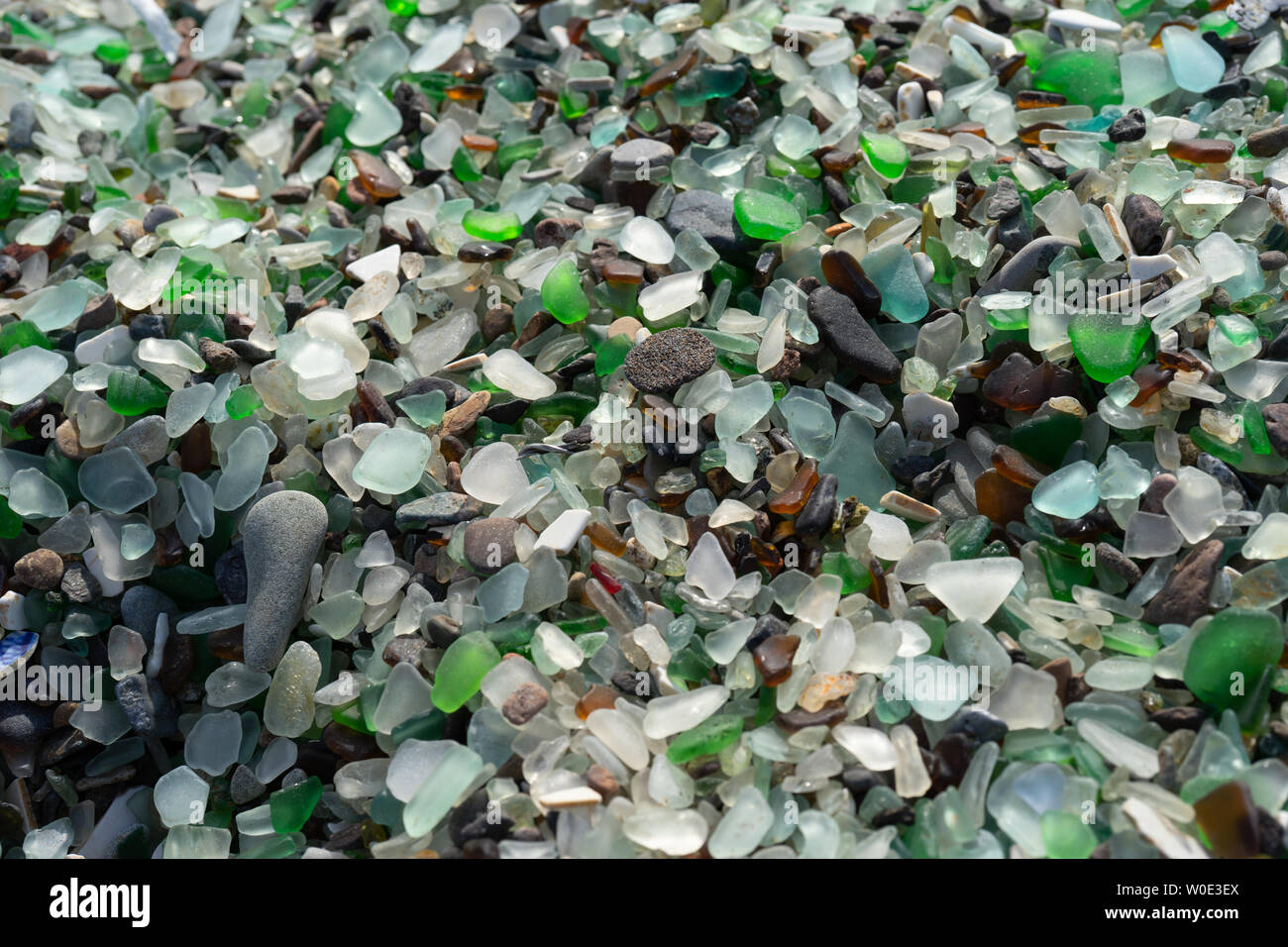 Natural background of sea glass Stock Photo - Alamy