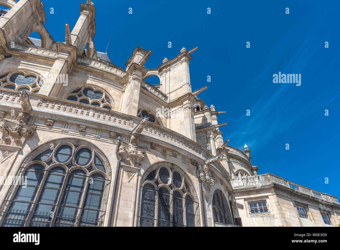 France, 1st arrondissement of Paris, apse of the Church of Saint-Eustache Stock Photo