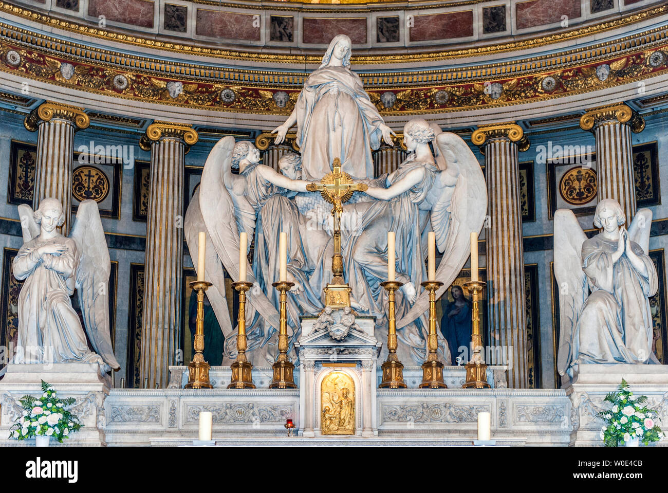 France, 8th arrondissement of Paris, altar of the eglise de la
