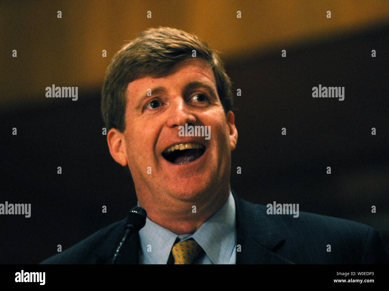 Rep. Patrick Kennedy (D-RI) speaks after accepting the Frank Harkin ...