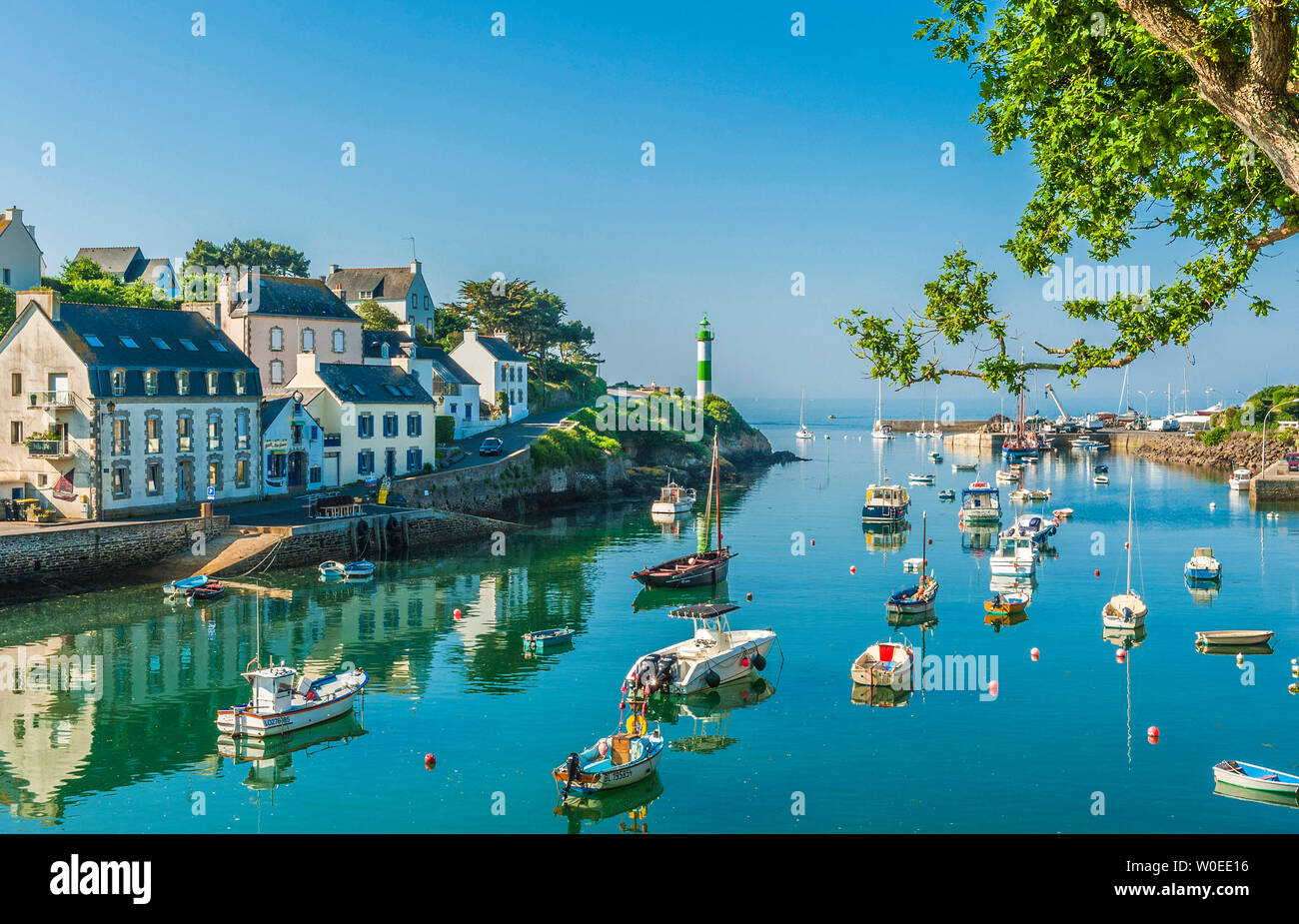France, Brittany, Clohars-Carnoët, port of Doëlan Stock Photo - Alamy