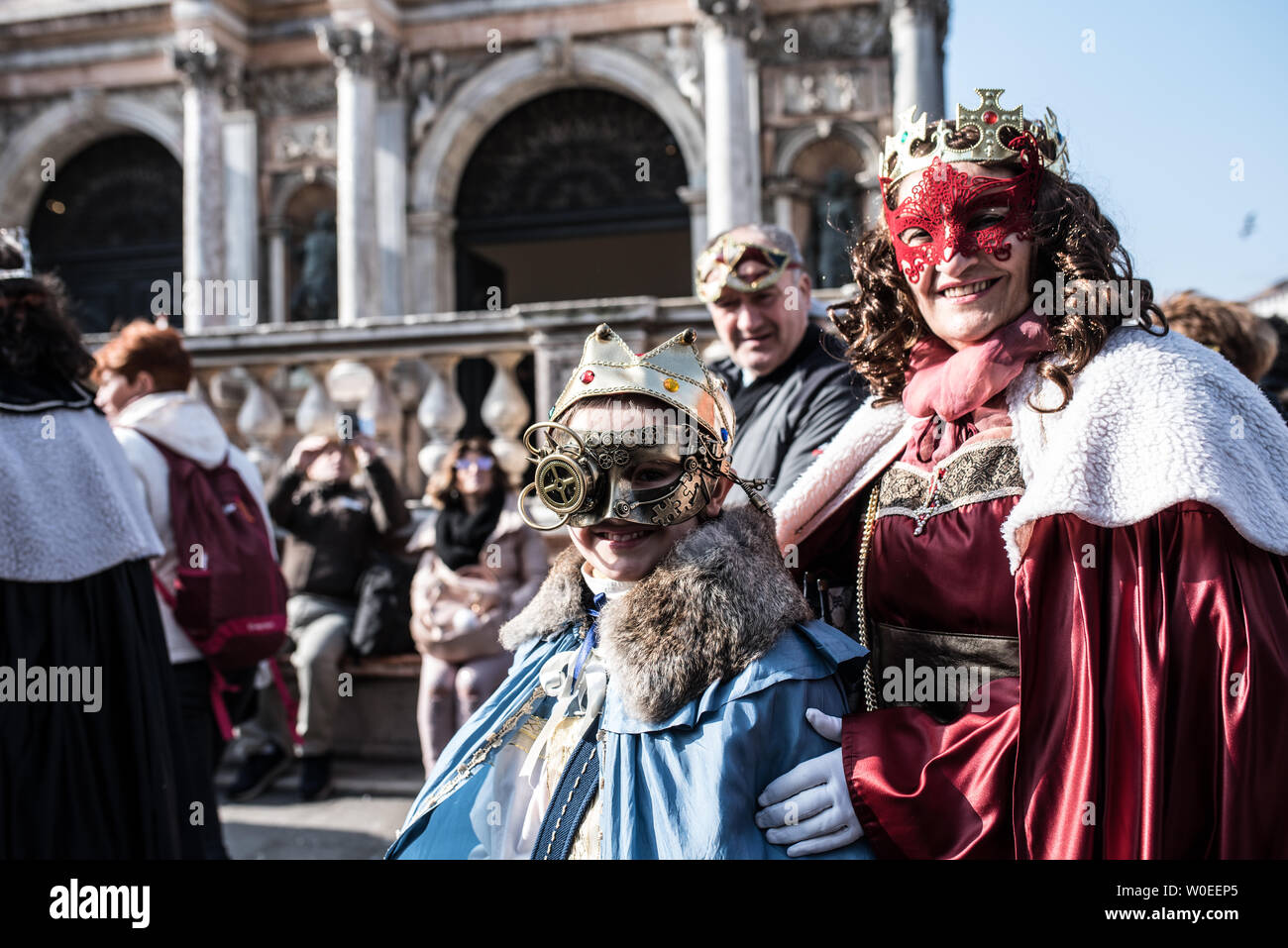 Traditional Venice carnival 2017 Stock Photo