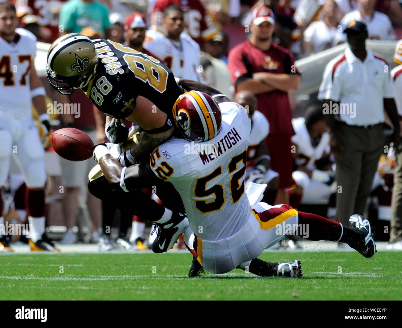 Saints tight end Jeremy Shockey (88) celebrates a touchdown. The New  Orleans Saints defeated the Detroit Lions 45-27 in the matchup held at the  Louisiana Superdome in New Orleans, LA. (Credit Image: ©