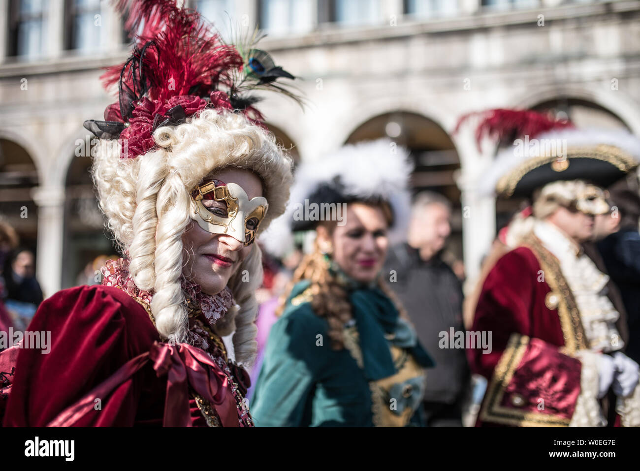 Traditional Venice carnival 2017 Stock Photo
