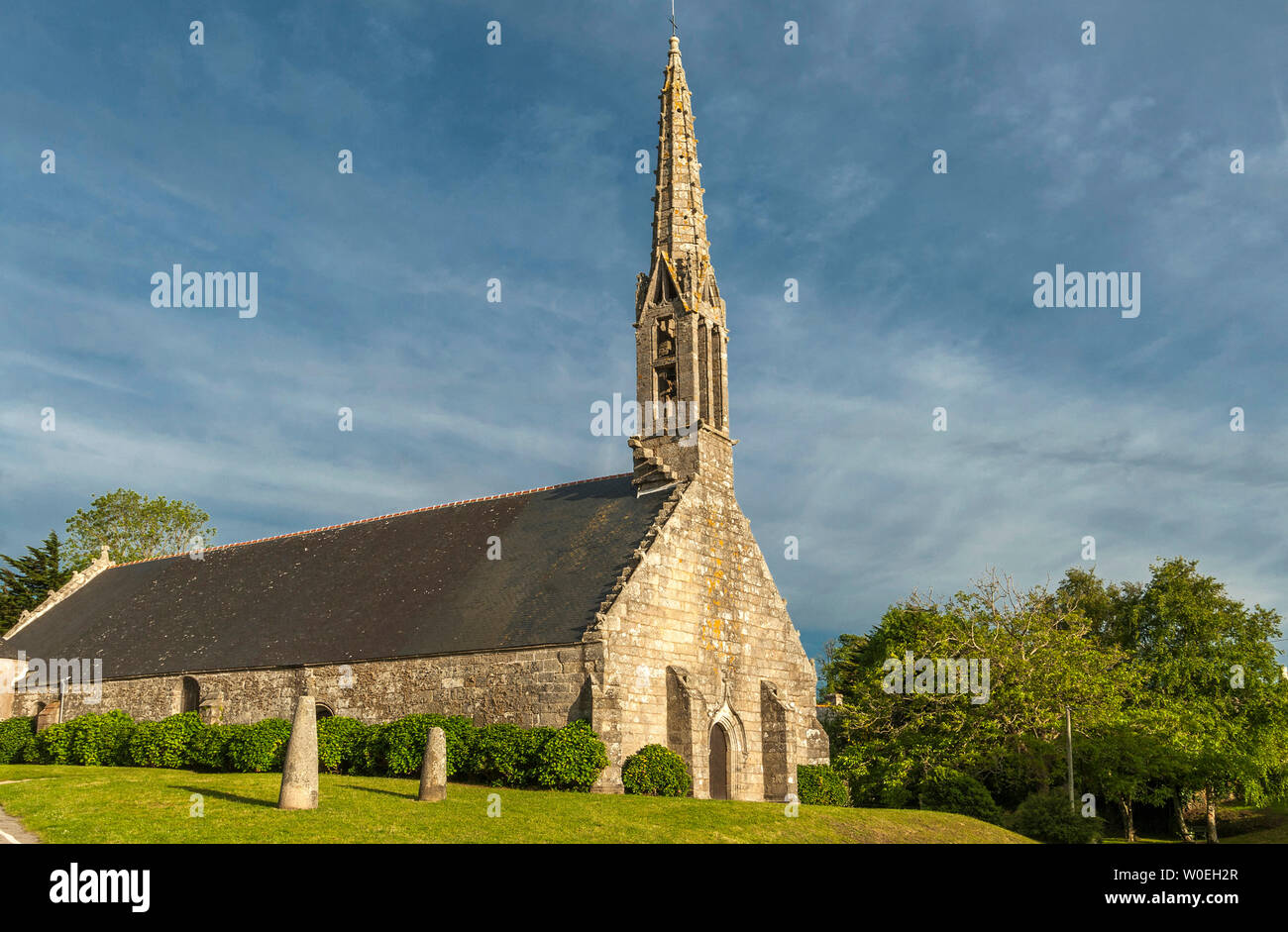 France, Brittany, Finistere, Tregnuc, chapel Saint Philibert Stock Photo