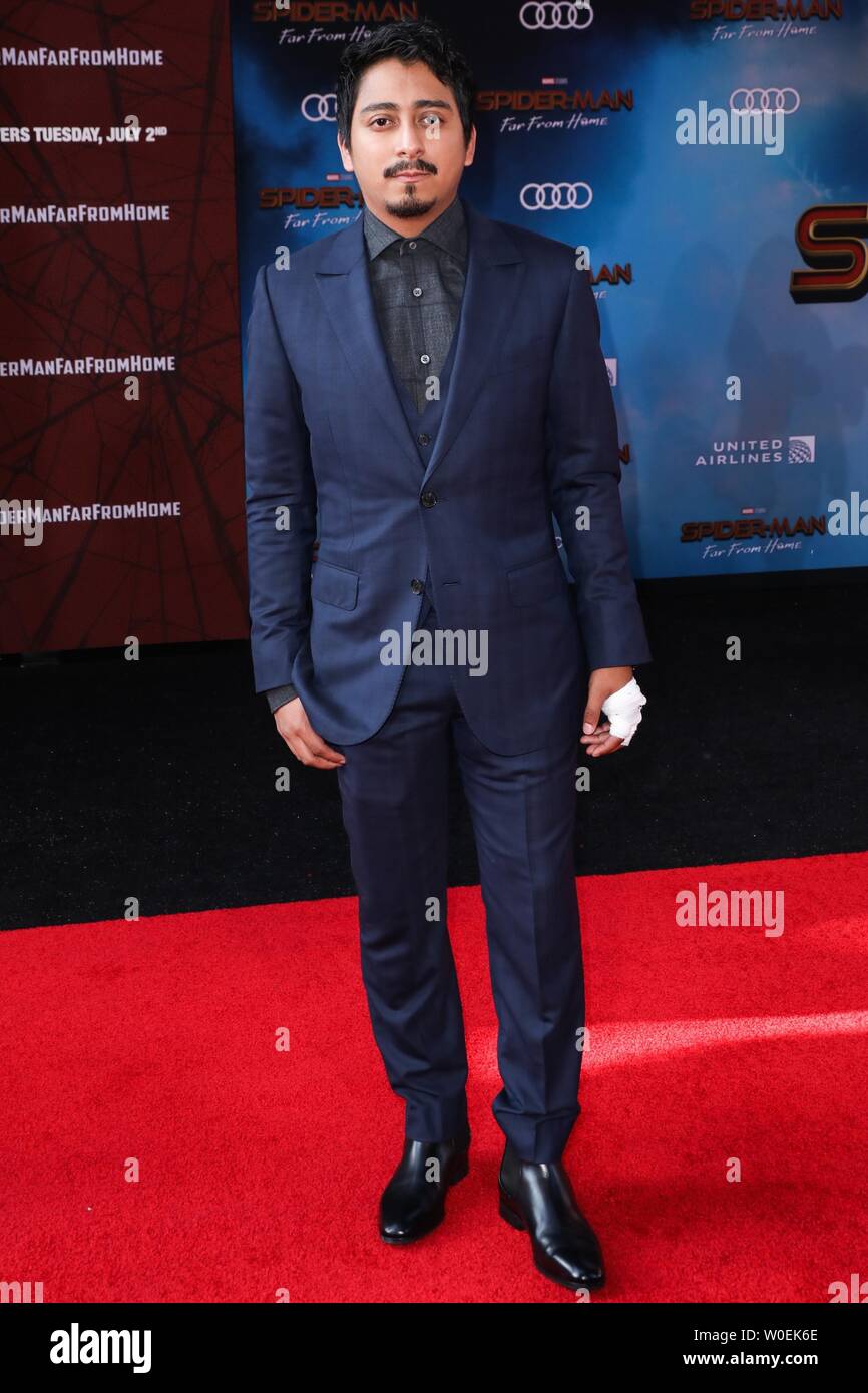 Hollywood, United States. 26th June, 2019. HOLLYWOOD, LOS ANGELES, CALIFORNIA, USA - JUNE 26: Tony Revolori arrives at the Premiere Of Sony Pictures' 'Spider-Man Far From Home' held at the TCL Chinese Theatre IMAX on June 26, 2019 in Hollywood, Los Angeles, California, United States. (Photo by David Acosta/Image Press Agency) Credit: Image Press Agency/Alamy Live News Stock Photo