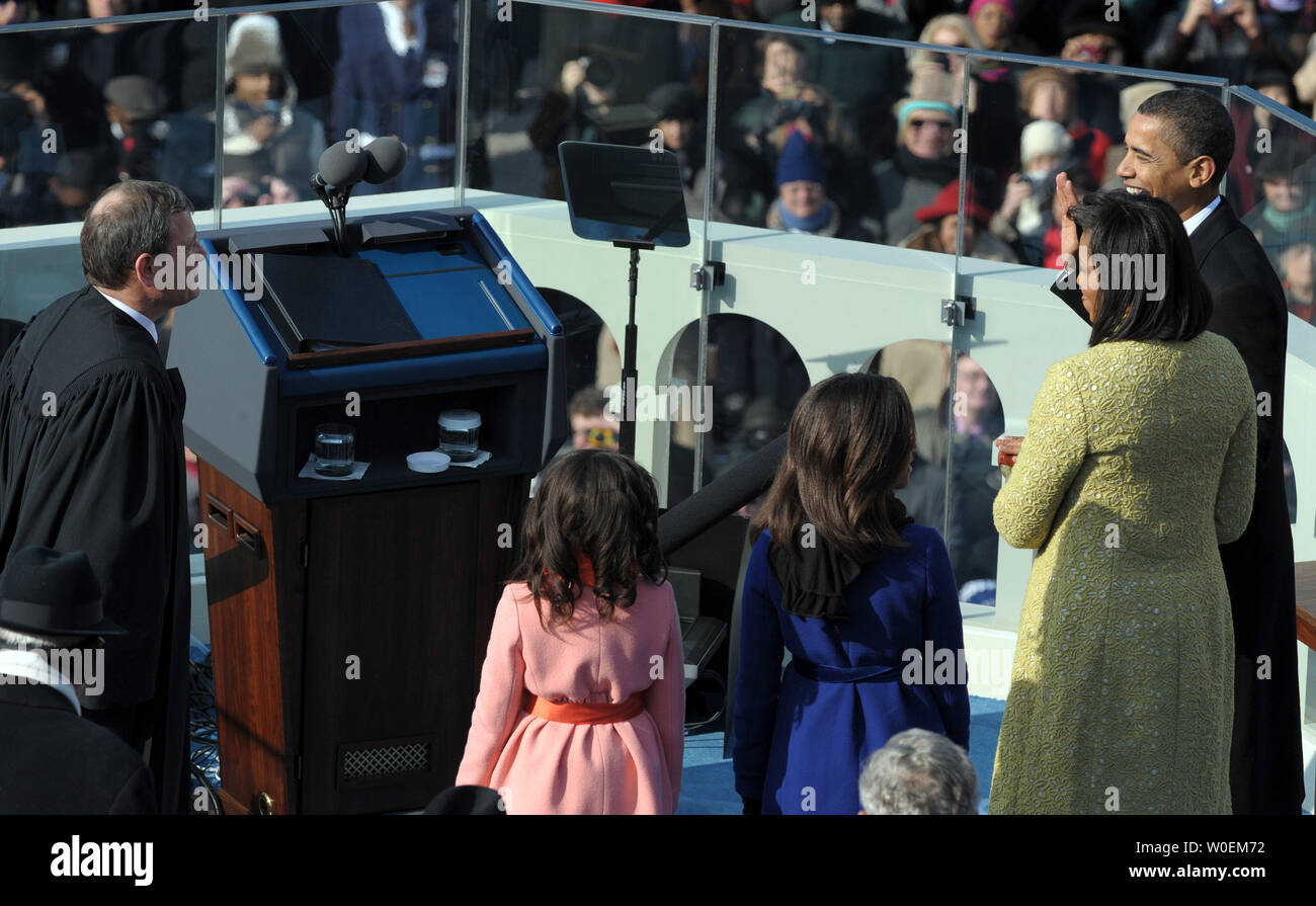 Barack Obama is sworn in as the 44th President of the United States of ...