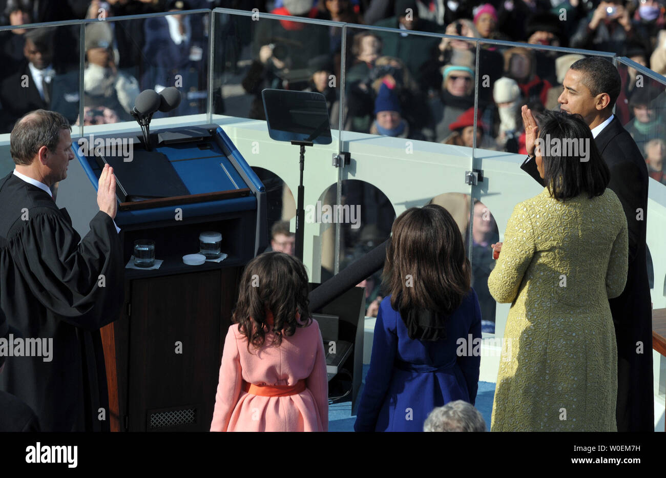 Barack Obama is sworn in as the 44th President of the United States of ...