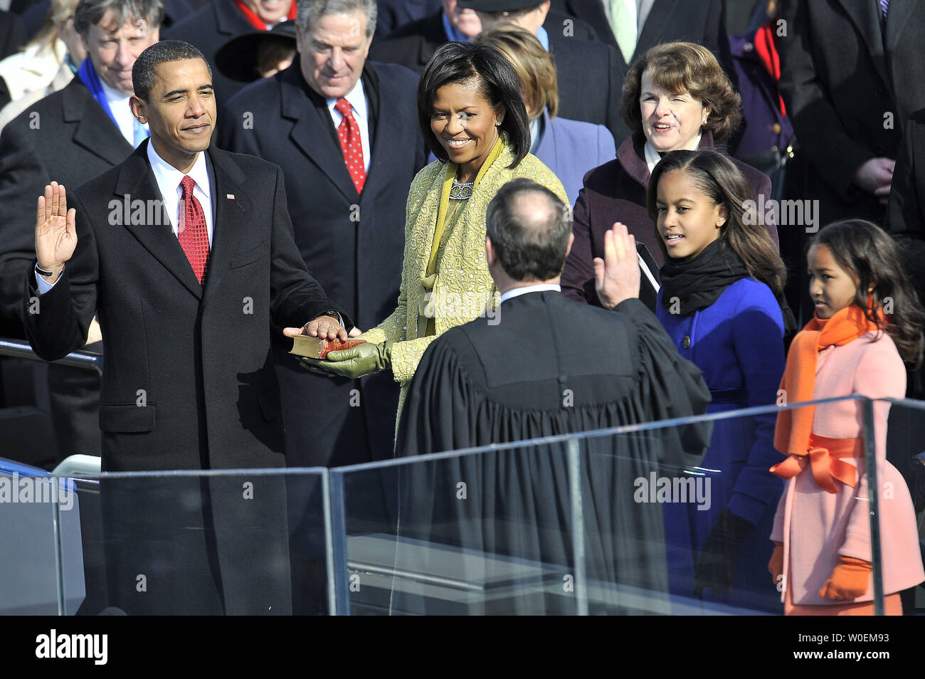 Barack Obama is sworn in as the 44th President of the United States of ...
