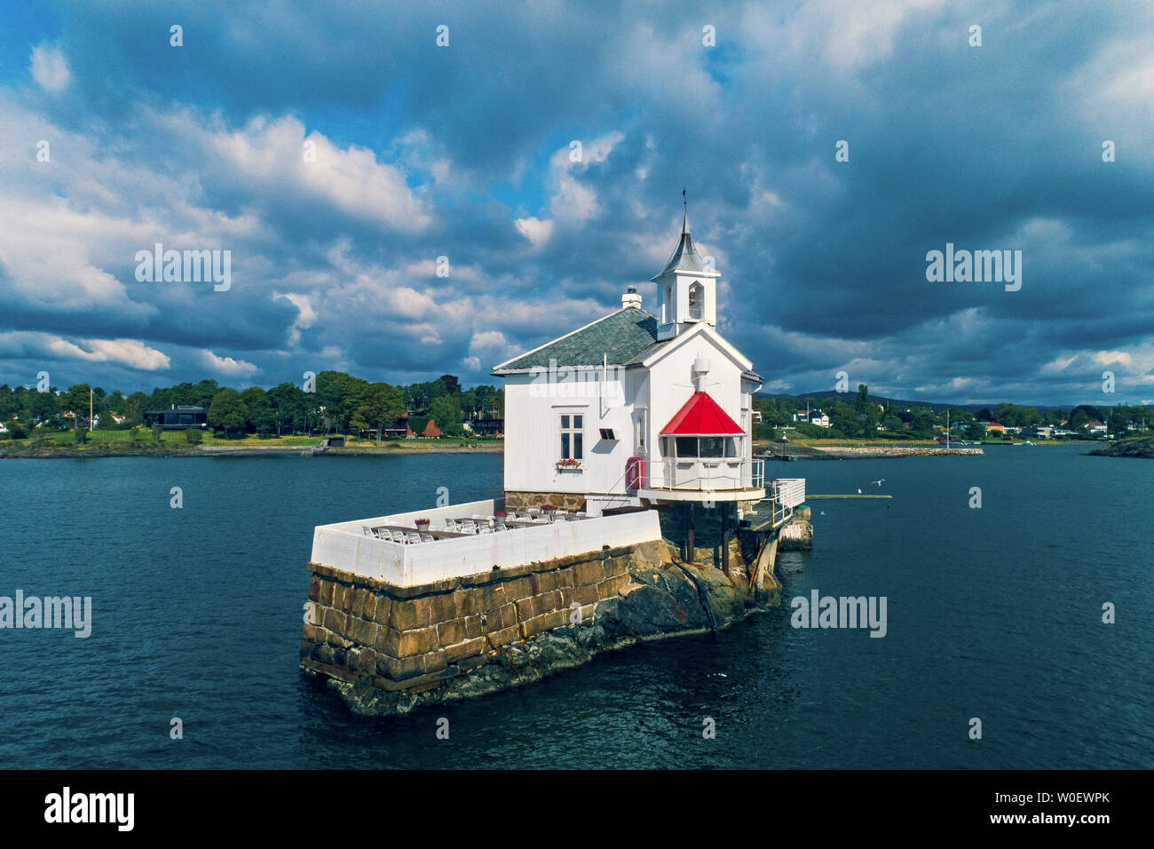 Europe, Norway, Nordland, Oslo, Oslo Fjord. Old lighthouse Dyna Fyr (1874  Stock Photo - Alamy