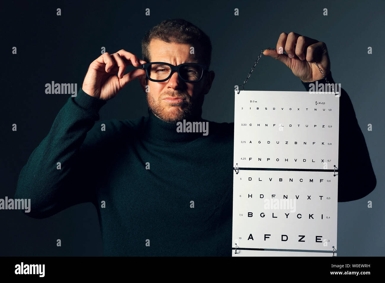Test visual acuity stock photo alamy