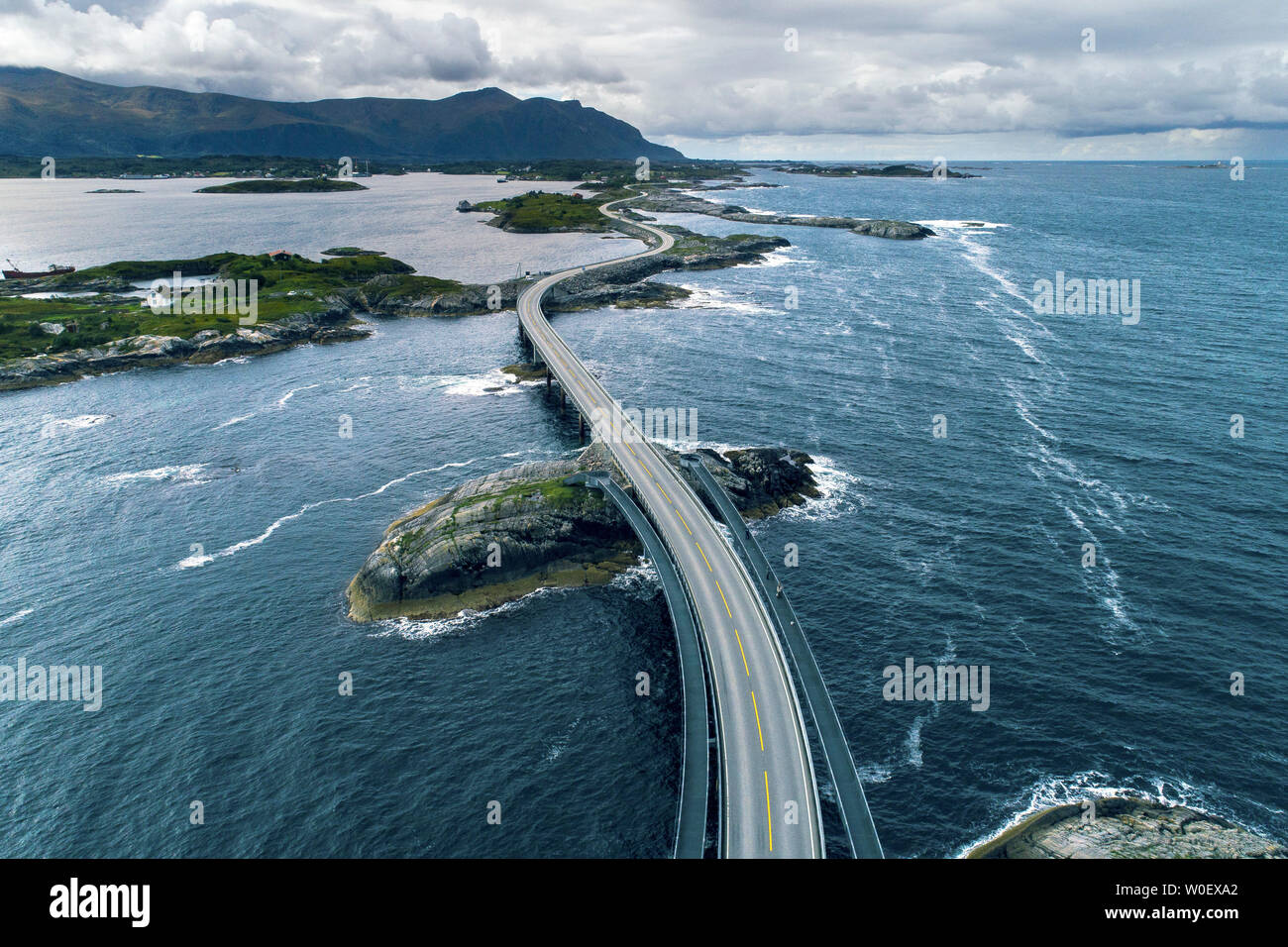 Europe, Norway, Atlantic Ocean Road Stock Photo - Alamy