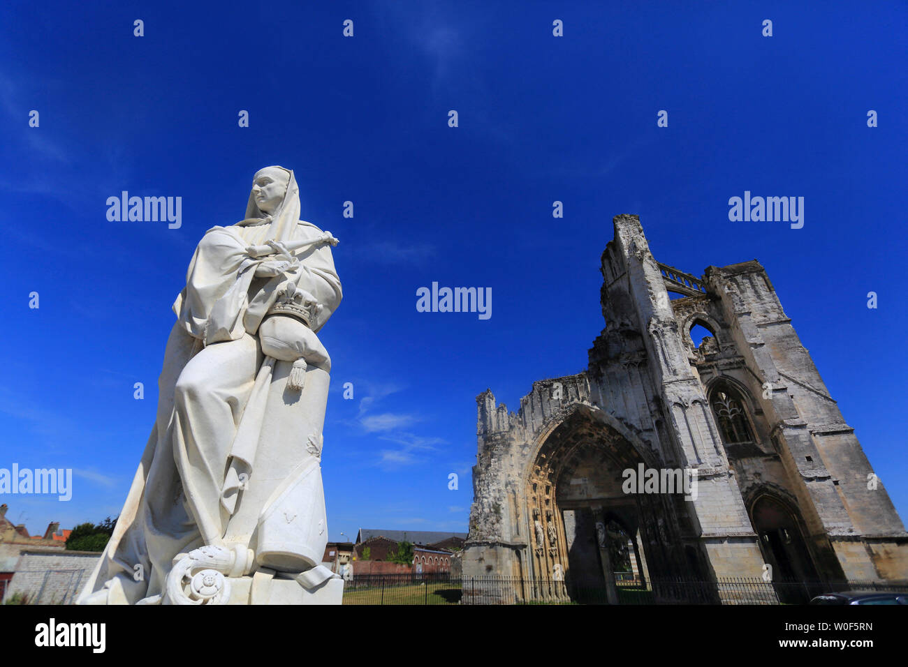 France, Saint-Omer Saint-Bertin Abbey Stock Photo - Alamy