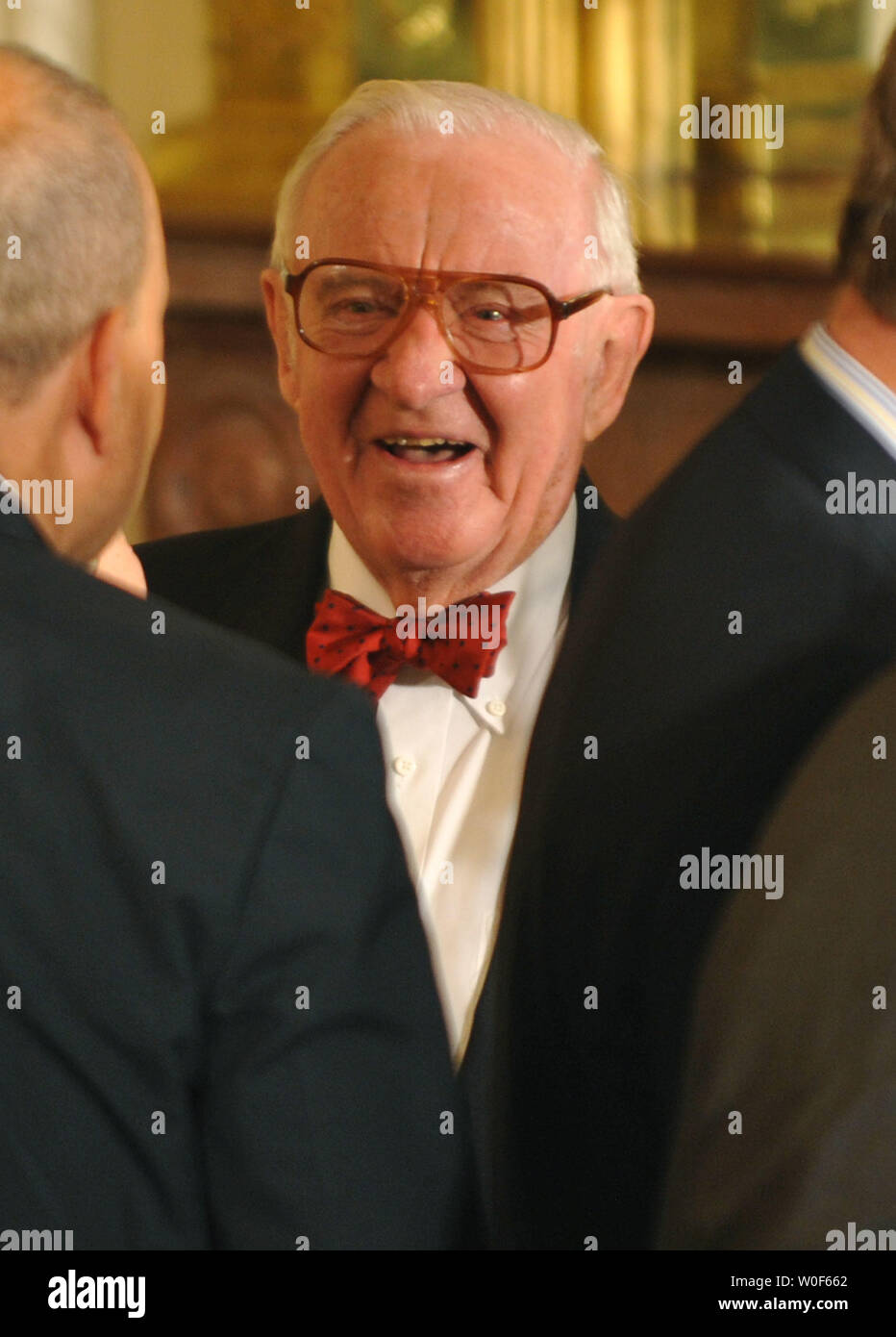 Supreme Court Justice John Paul Stevens attends a welcoming ceremony Supreme Court Justice John Paul Stevens attends a welcoming ceremony