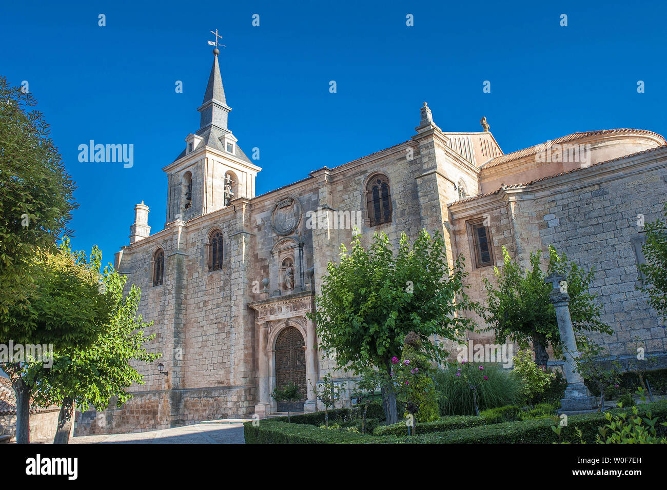 Spain, Autonomous community of Castile and Leon, province and Burgos, Lerma, Saint Peter collegiate church (18th century) Stock Photo