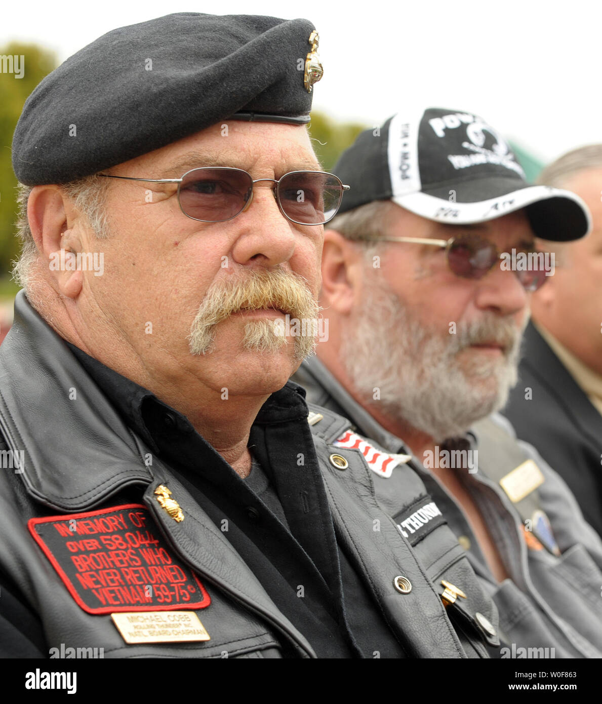 Rolling Thunder's Michael Cobb (L) and Ted Shpak watch the ...